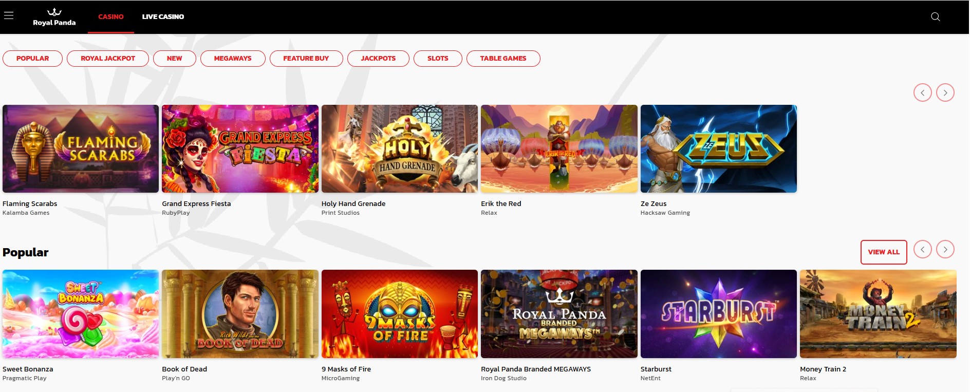 Royal-Panda-casino-games